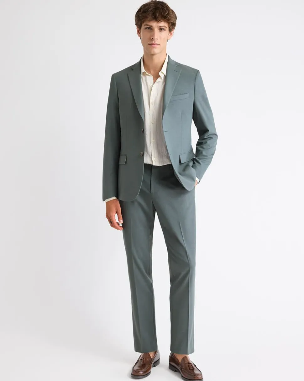 Slim-Fit Agave Suit Blazer