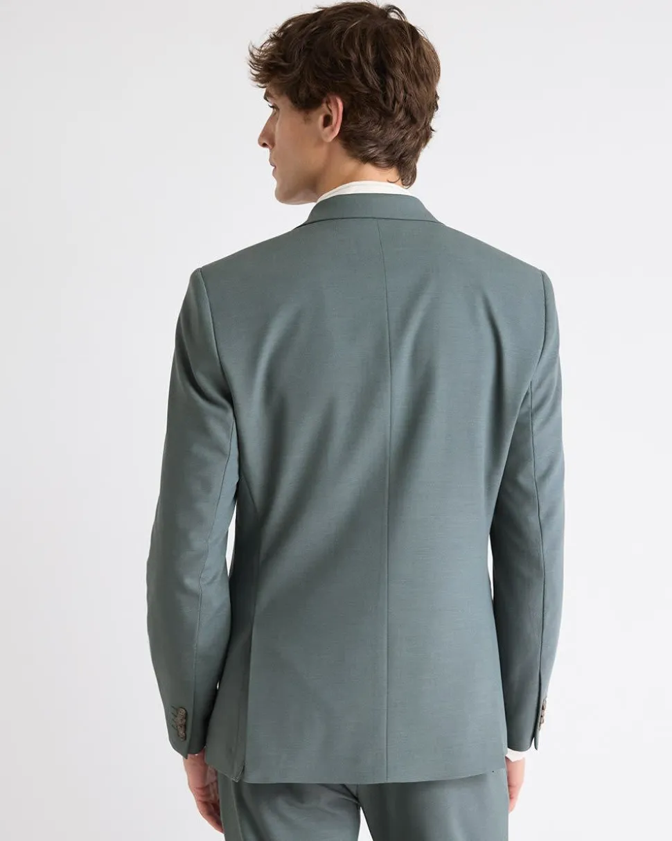 Slim-Fit Agave Suit Blazer