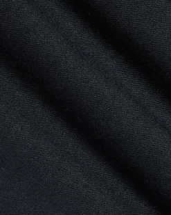 Slim-Fit Black Linen-Blend Suit Pant