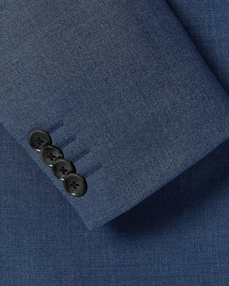 Slim-Fit Blue Suit Blazer