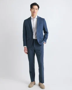 Slim-Fit Blue Suit Pant