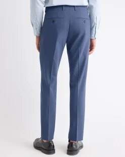 Slim-Fit Blue Wool-Blend Suit Pant