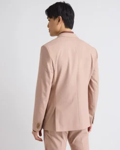 Slim-Fit Blush Pink Suit Blazer