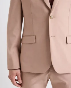Slim-Fit Blush Pink Suit Blazer
