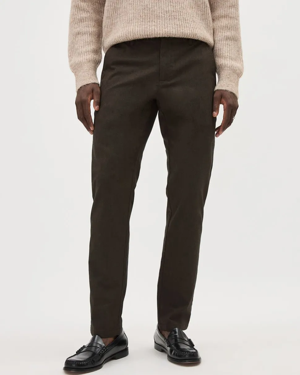 Slim-Fit Brushed-Twill Pant