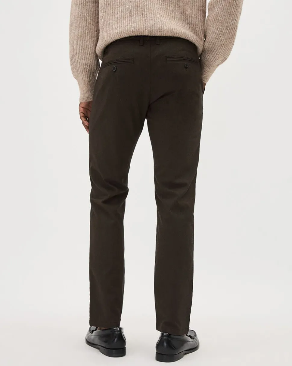 Slim-Fit Brushed-Twill Pant