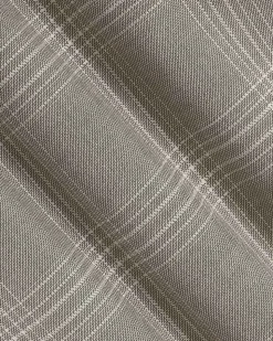 Slim-Fit Checkered Taupe Suit Pant