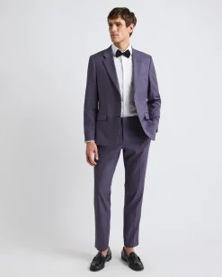 Slim-Fit Dark Violet Suit Pant
