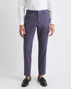 Slim-Fit Dark Violet Suit Pant