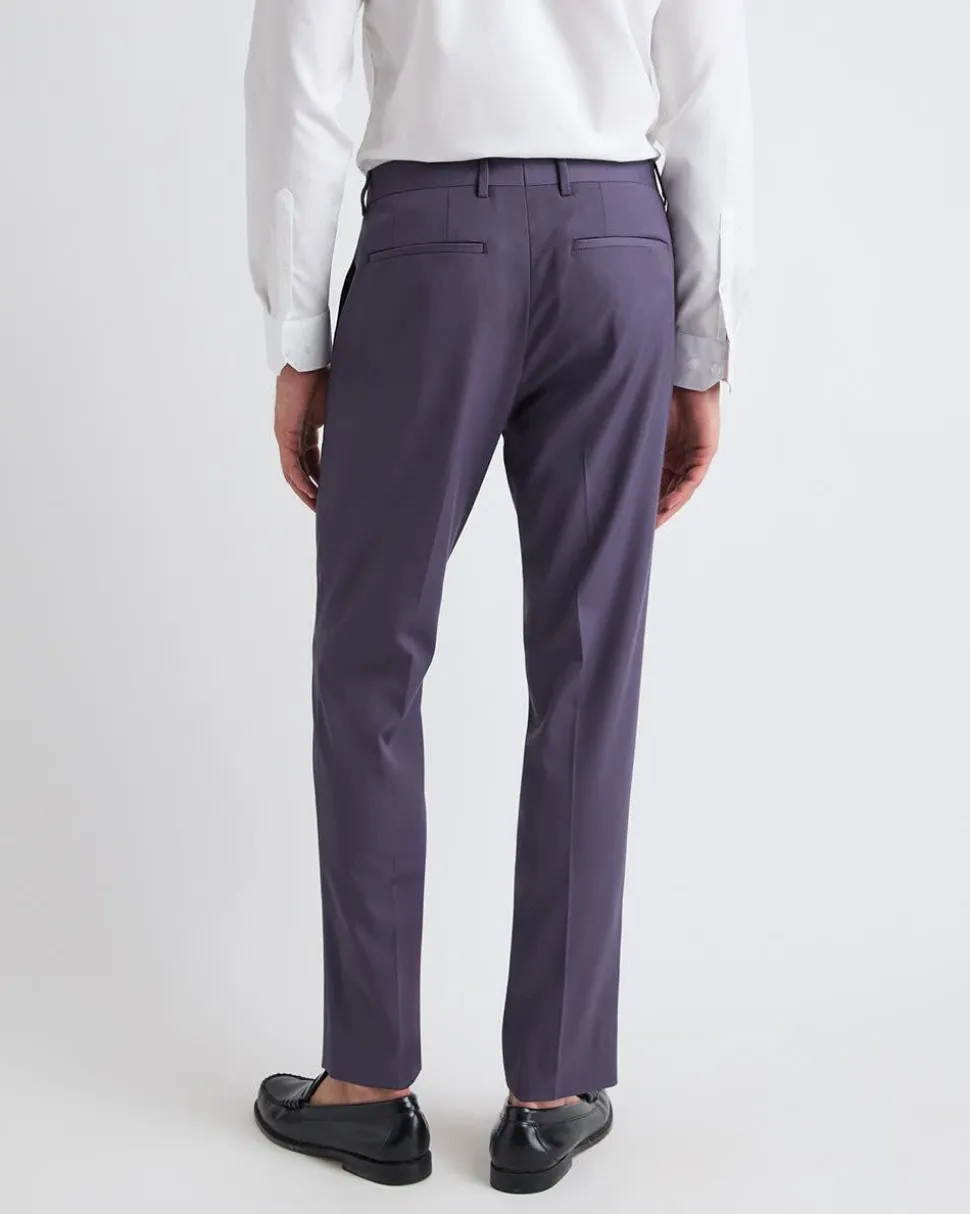 Slim-Fit Dark Violet Suit Pant