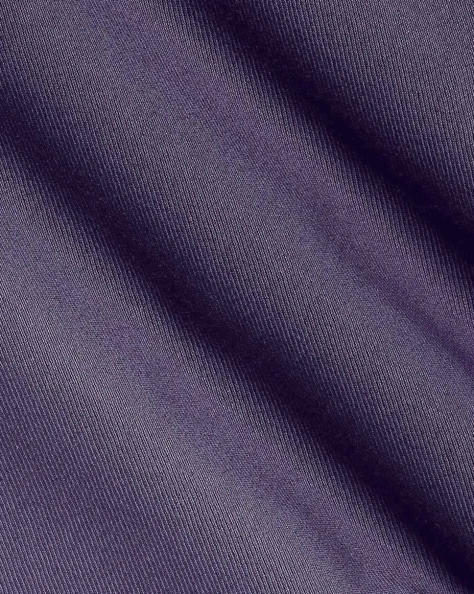 Slim-Fit Dark Violet Suit Pant