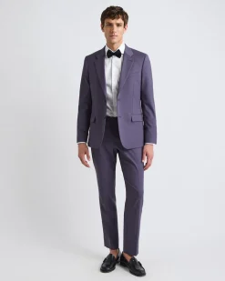 Slim-Fit Dark Violet Suit Blazer