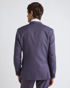 Slim-Fit Dark Violet Suit Blazer
