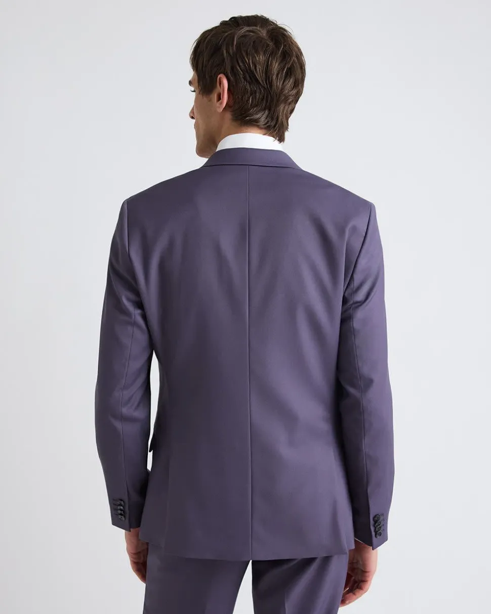 Slim-Fit Dark Violet Suit Blazer