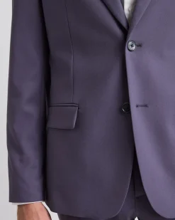 Slim-Fit Dark Violet Suit Blazer