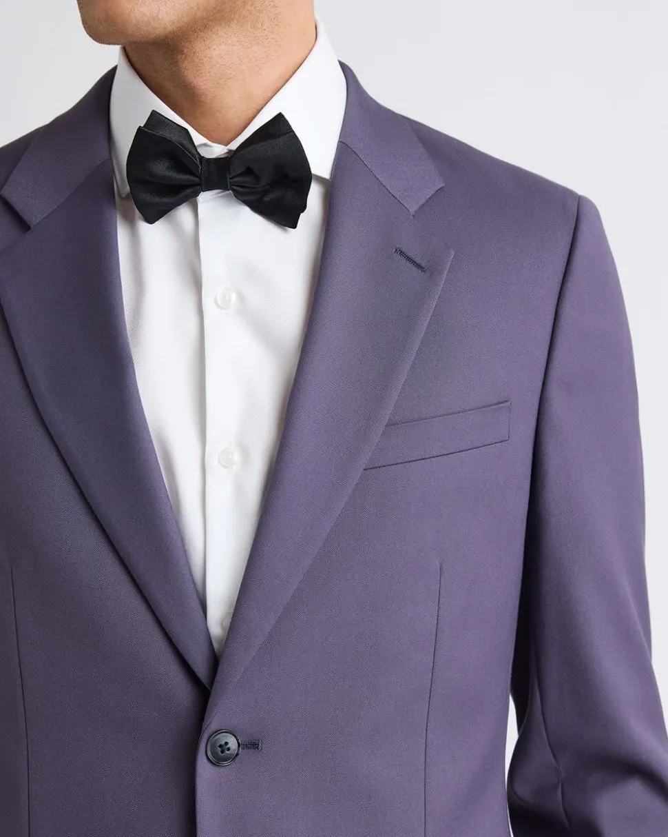 Slim-Fit Dark Violet Suit Blazer
