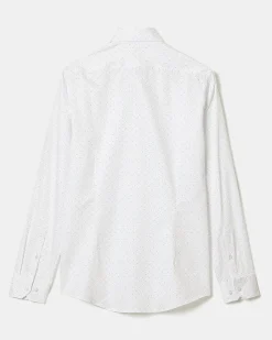 Slim-Fit Dotted Dress Shirt