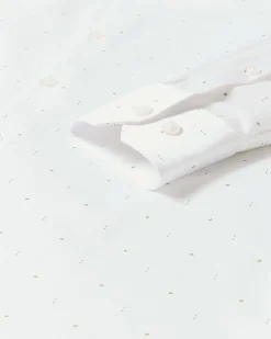 Slim-Fit Dress Shirt with Micro Geo Print