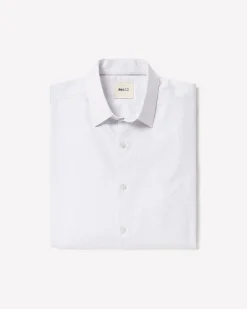 Slim-Fit Dress Shirt with Tonal Foliage Print