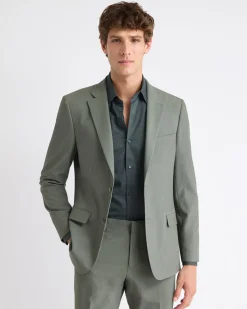 Slim-Fit Green Suit Blazer