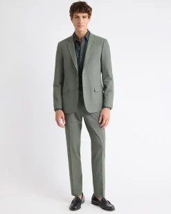 Slim-Fit Green Suit Blazer