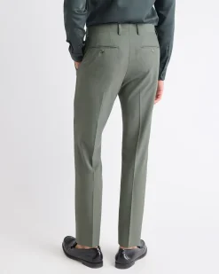Slim-Fit Green Suit Pant