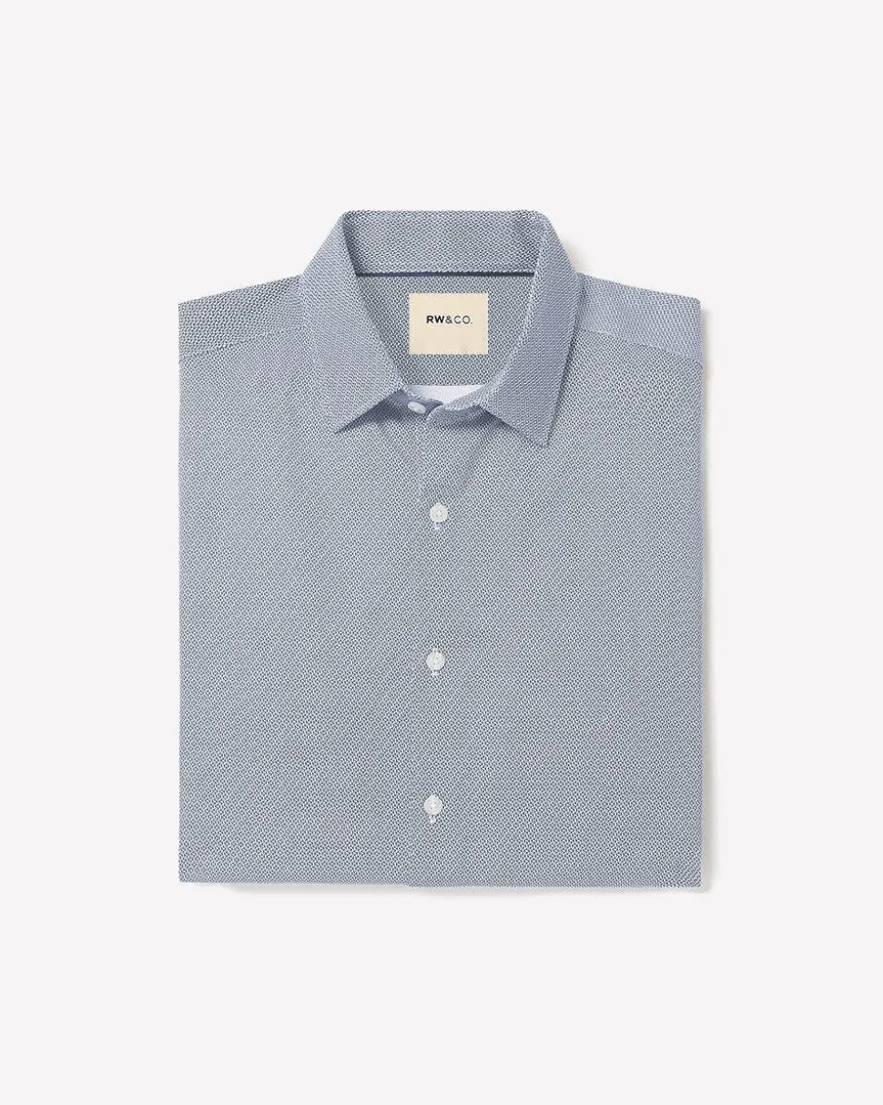 Slim-Fit Interlock-Cotton Dress Shirt
