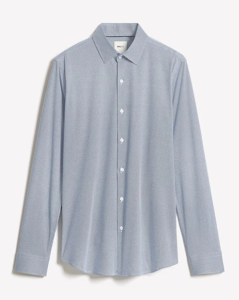 Slim-Fit Interlock-Cotton Dress Shirt