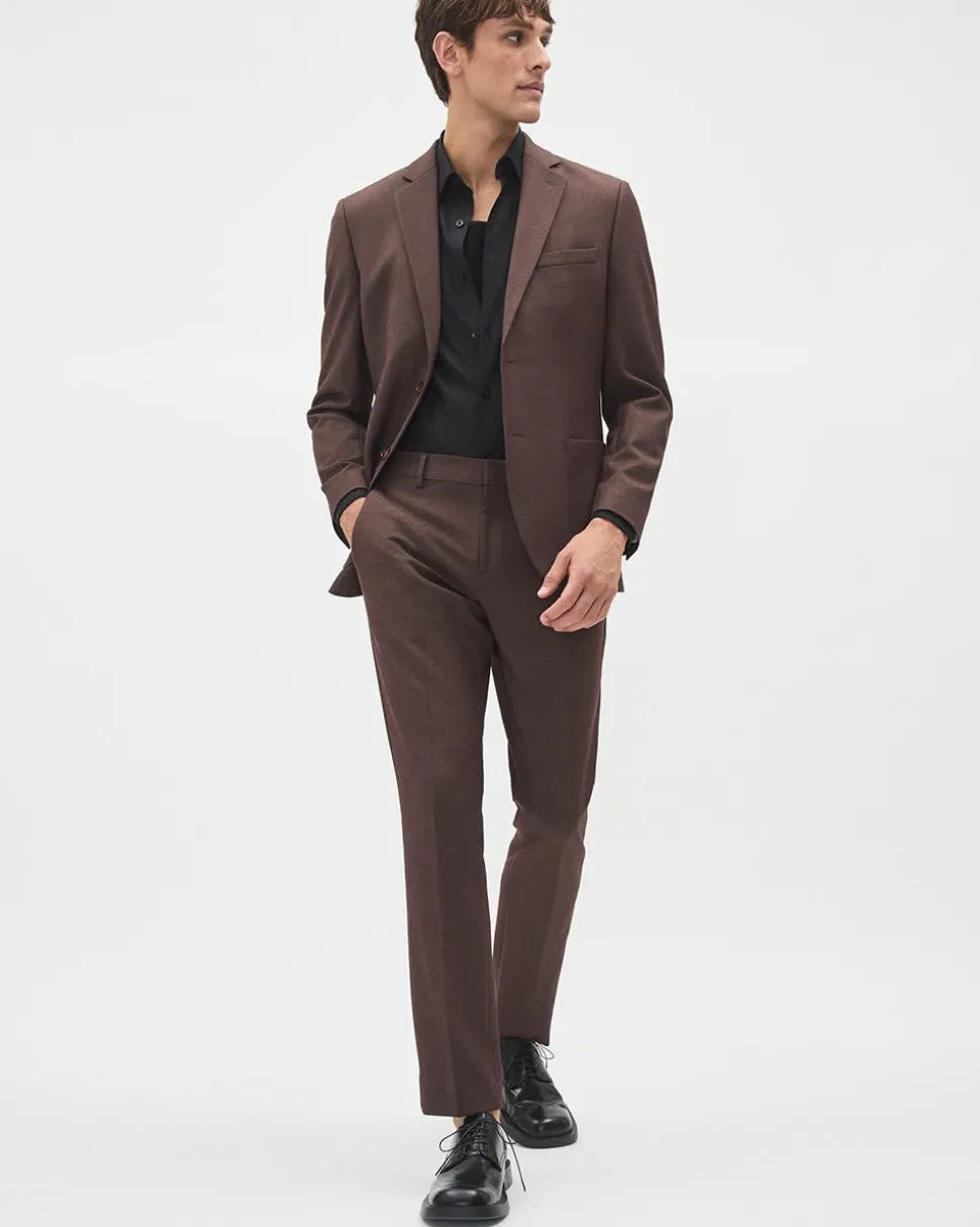 Slim-Fit Knit-Like Suit Pant