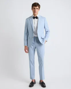 Slim-Fit Light Blue Suit Pant