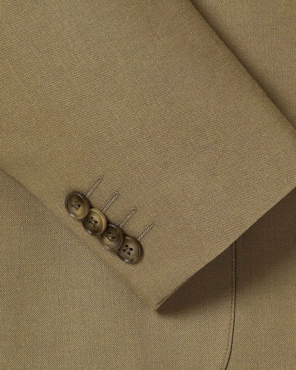Slim-Fit Linen Suit Blazer