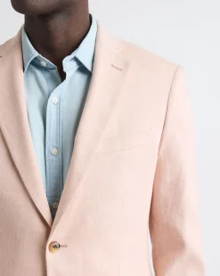 Slim-Fit Linen Suit Blazer