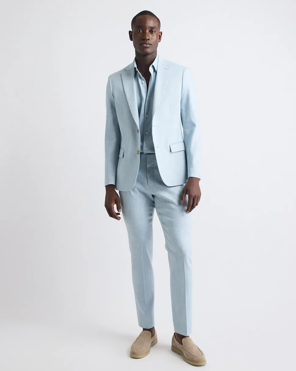 Slim-Fit Linen Suit Pant