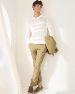 Slim-Fit Linen Suit Pant