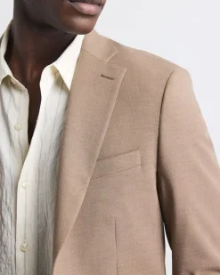 Slim-Fit Rose Taupe Suit Blazer