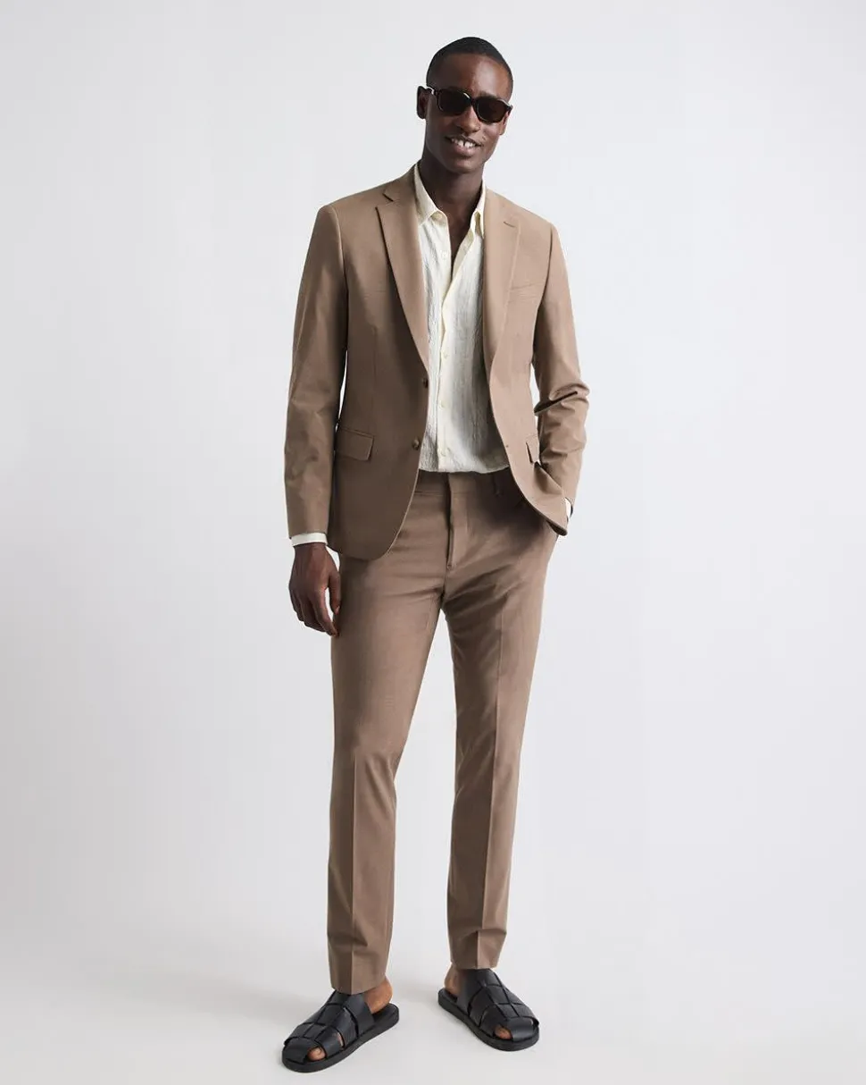 Slim-Fit Rose Taupe Suit Pant