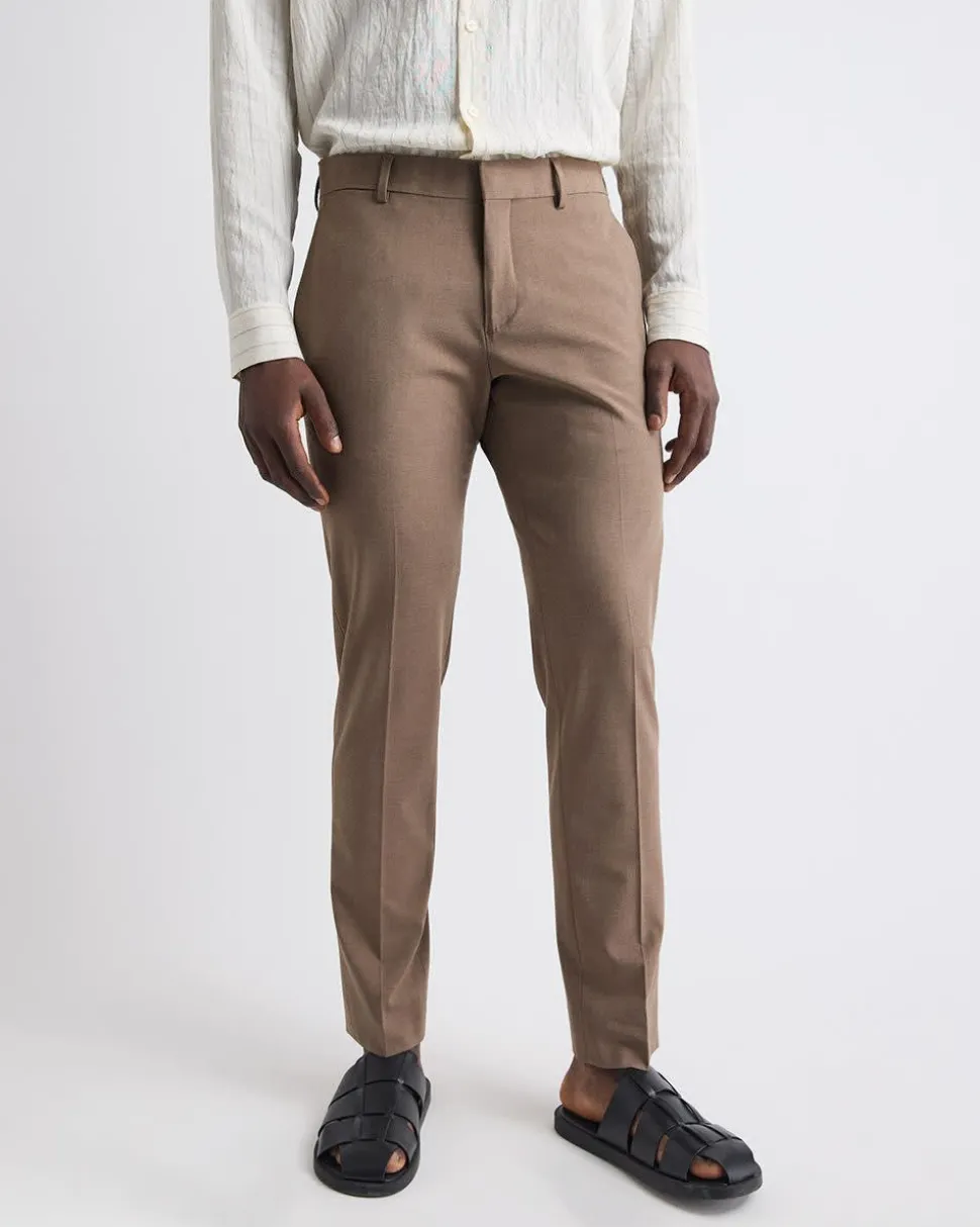 Slim-Fit Rose Taupe Suit Pant