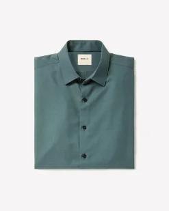 Slim-Fit Solid Cotton Modal Dress Shirt