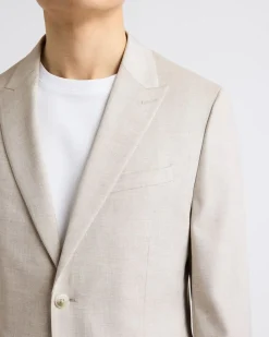 Slim-Fit Stone Suit Blazer