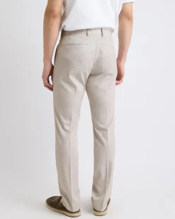 Slim-Fit Stone Suit Pant