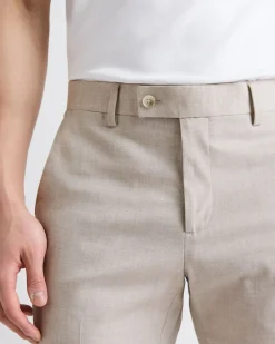 Slim-Fit Stone Suit Pant
