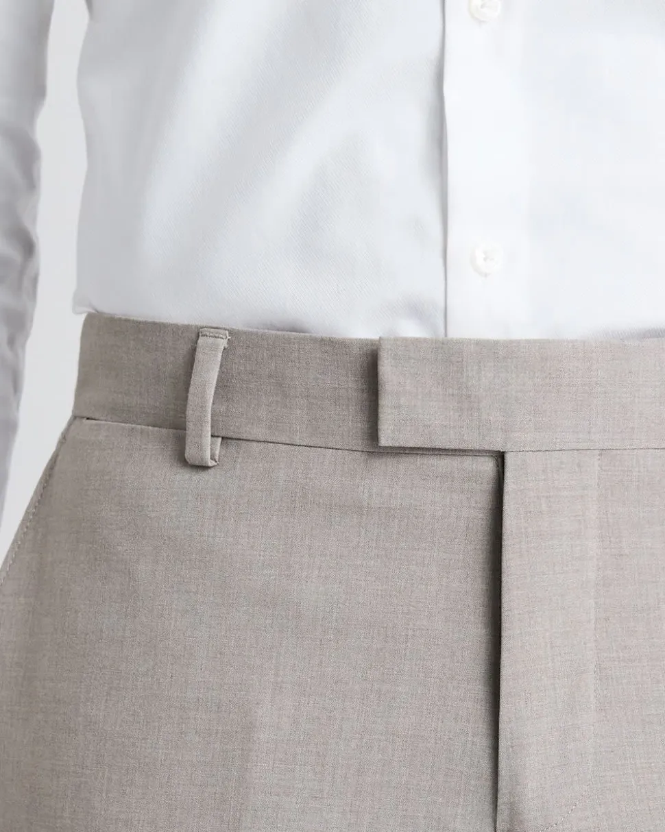 Slim-Fit Taupe Suit Pant