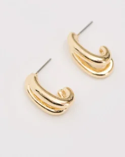 Small Double Hoops