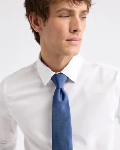 Solid Blue Wide Tie