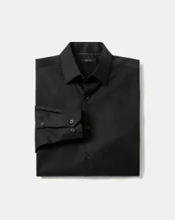 Solid Easy-care Twill Dress Shirt