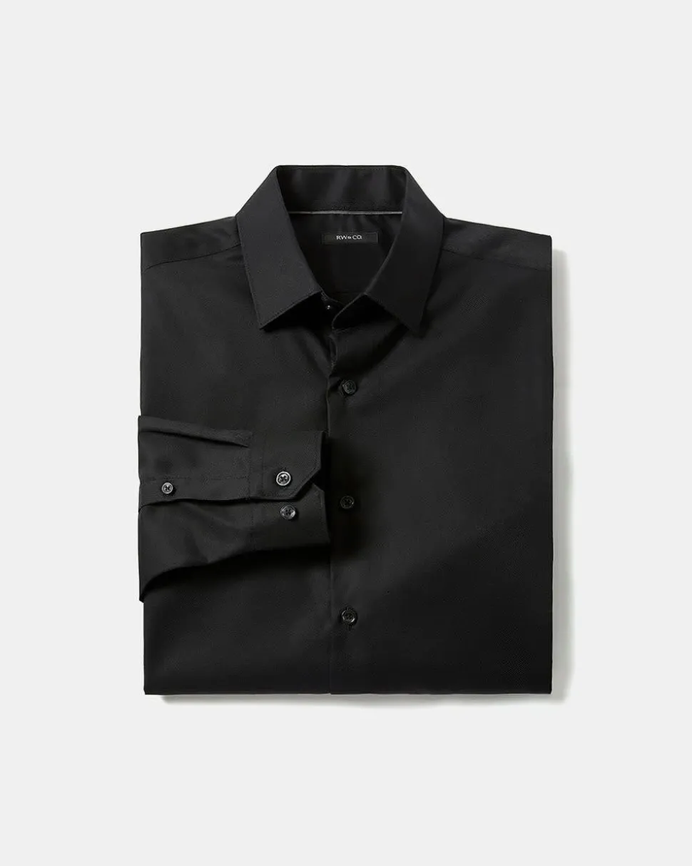 Solid Easy-care Twill Dress Shirt