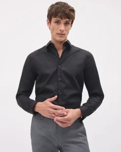 Solid Easy-care Twill Dress Shirt