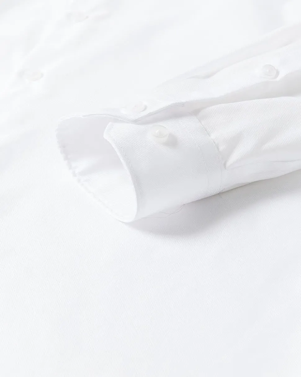 Solid Easy-care Twill Dress Shirt