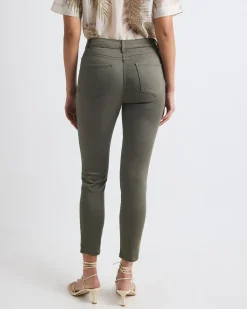 Solid High-Rise Natalie Ankle Jegging