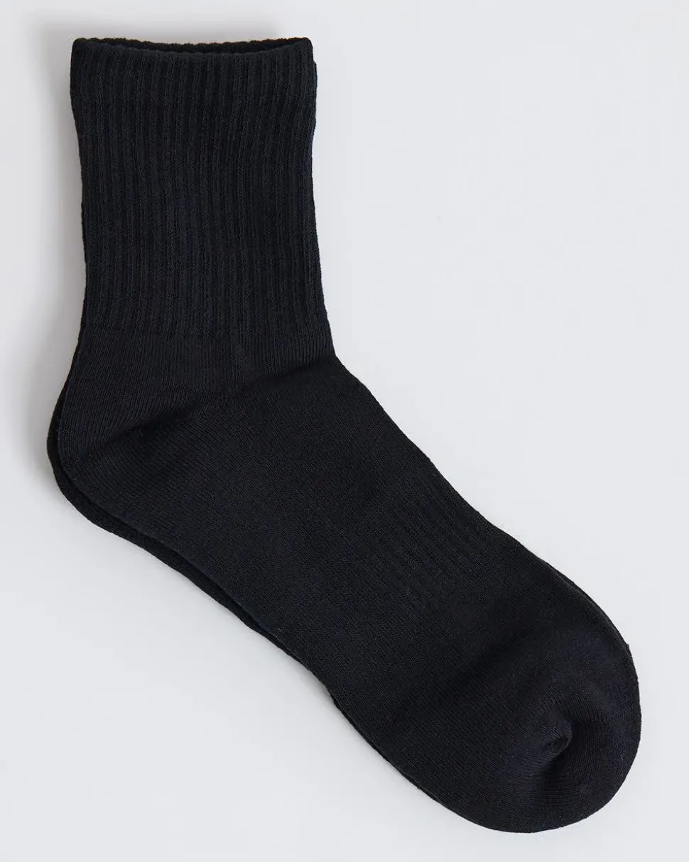 Solid Low Crew Socks